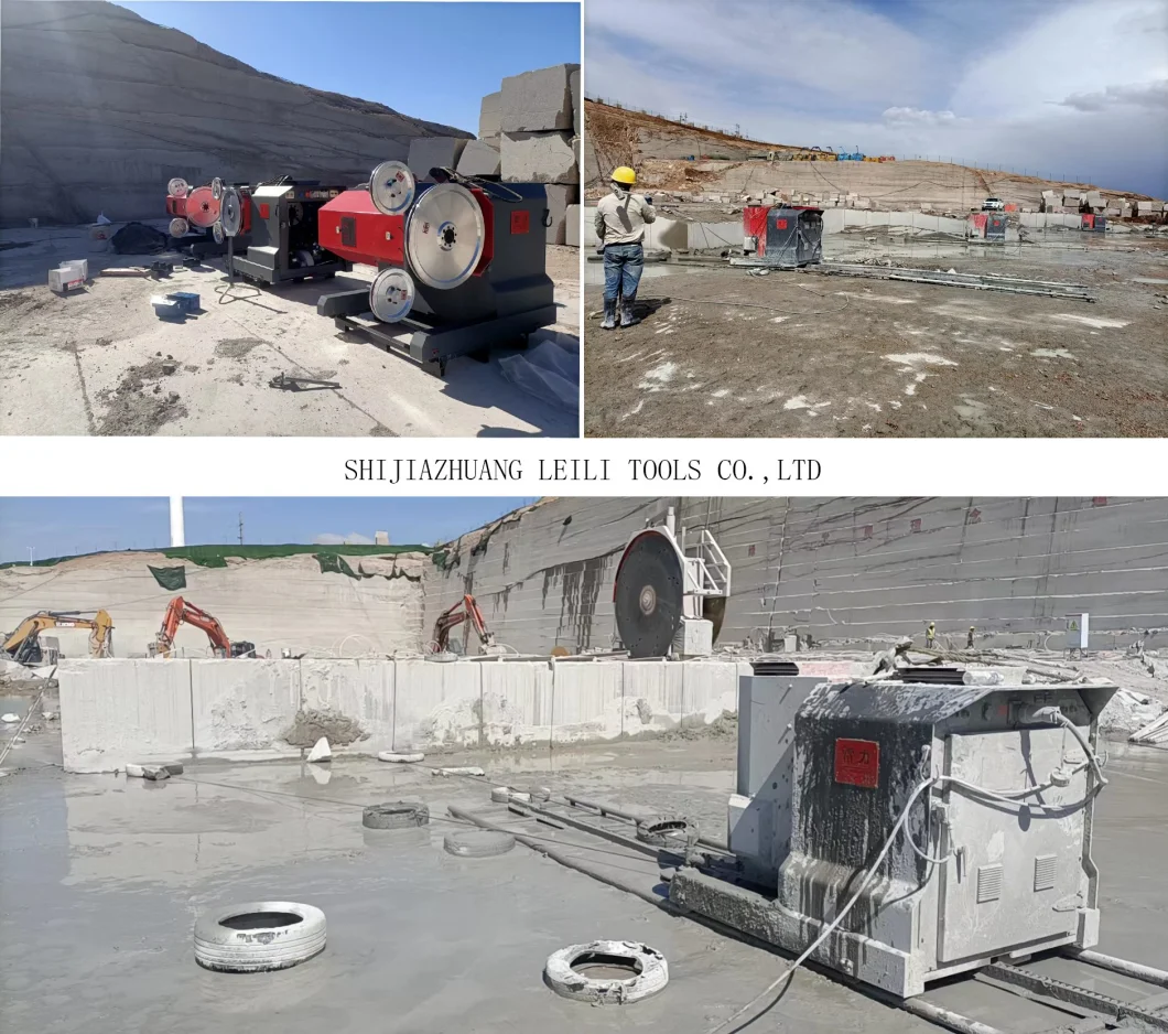 Leili Permanent Magnet Mining 65kw Diamond Wire Saw Machine for Granite/ Marble Quarry or Mine